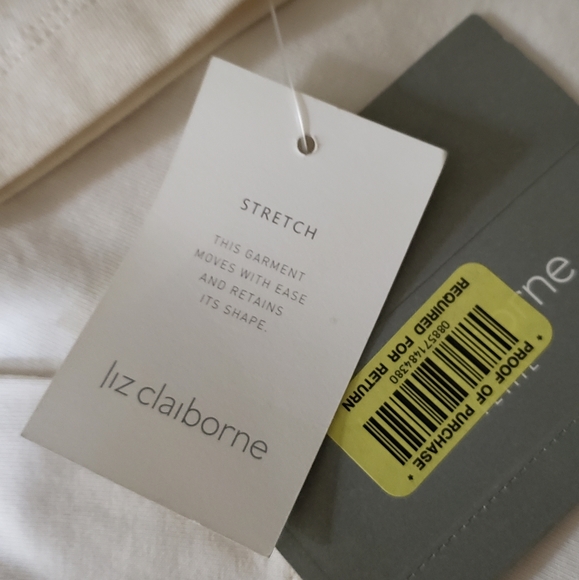 Liz Claiborne stretch long sleeved tee PS NWT - Picture 5 of 5